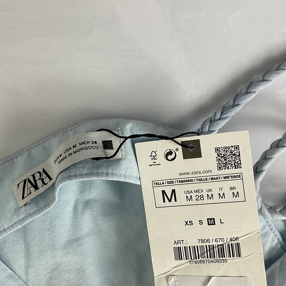ZARA Woven Strap Midi Dress NWT - Picture 7 of 7